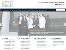 Tablet Screenshot of dryeyecenterofmd.com